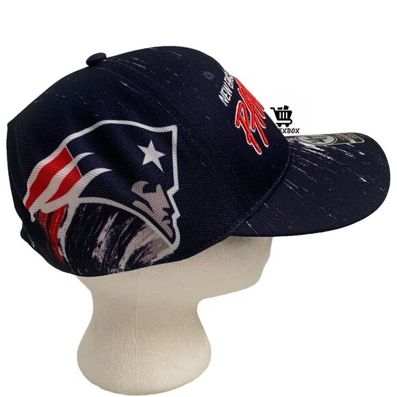 '47 Brand Solo Stretch Fit New England Patriots NFL Football Embroidered Hat Cap - Picture 3 of 12